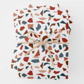 Modern Abstract Terrazzo Pattern Inpakpapier Vel (In situ)