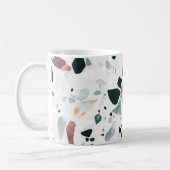 Modern Abstract Terrazzo Pattern Koffiemok (Links)