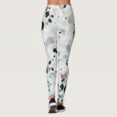 Modern Abstract Terrazzo Pattern Leggings (Achterkant)
