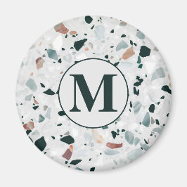 Modern Abstract Terrazzo Pattern Magneet