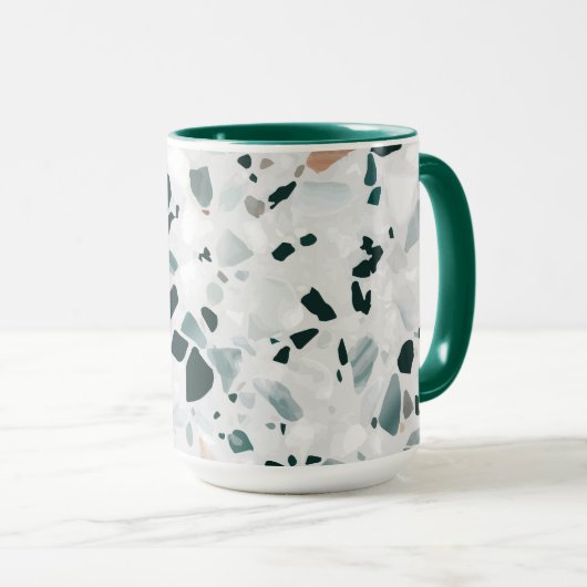 Modern Abstract Terrazzo Pattern Mok (Voorkant rechts)