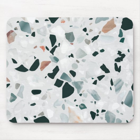 Modern Abstract Terrazzo Pattern Muismat (Voorkant)