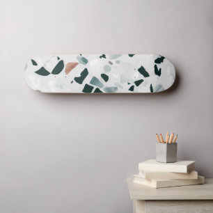 Modern Abstract Terrazzo Pattern Persoonlijk Skateboard