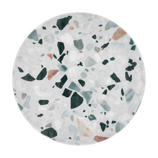 Modern Abstract Terrazzo Pattern Snijplank (Voorkant)