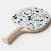 Modern Abstract Terrazzo Pattern Tafeltennisbatje (Voorkant Gekanteld)