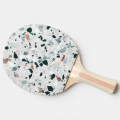 Modern Abstract Terrazzo Pattern Tafeltennisbatje (Zijkant)