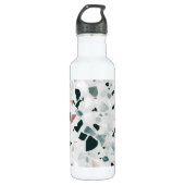 Modern Abstract Terrazzo Pattern Waterfles (Voorkant)