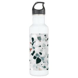 Modern Abstract Terrazzo Pattern Waterfles