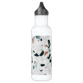 Modern Abstract Terrazzo Pattern Waterfles (Links)