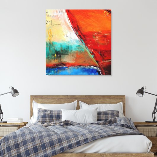 Modern Abstract textuurpatroon Canvas Afdruk (Insitu (Slaapkamer))