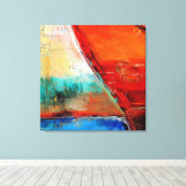 Modern Abstract textuurpatroon Canvas Afdruk (Insitu (Houten vloer))