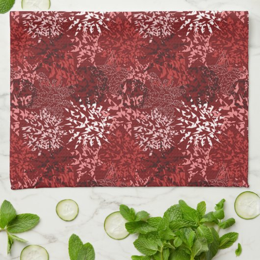 Modern Abstract Theedoek (Gevouwen)