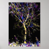 Modern Abstract Tree Poster (Voorkant)