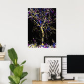Modern Abstract Tree Poster (Thuiskantoor)