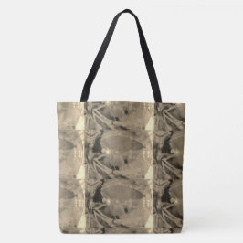 MODERN abstract trekken in lichtbruin-goud-zwart - Tote Bag
