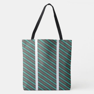 MODERN abstract trekken in wit groen diep grijs Tote Bag