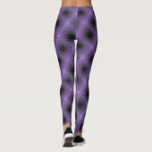MODERN abstract trekken in zwart-paars-mozaïek Leggings (Achterkant)