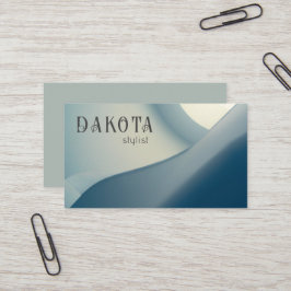 Modern Abstract Trendy Neutral Blue Visitekaartje
