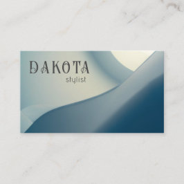 Modern Abstract Trendy Neutral Blue Visitekaartje