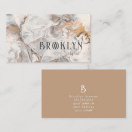Modern Abstract Trendy Neutral Visitekaartje