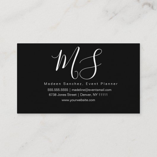 Modern Abstract, tropisch koraal Blauwgroen Visitekaartje (Achterkant)