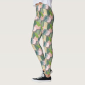 Modern Abstract tropisch patroon Leggings (Links)