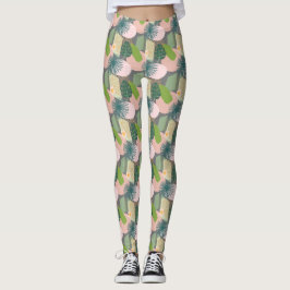 Modern Abstract tropisch patroon Leggings