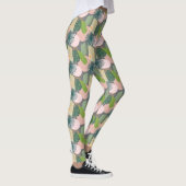 Modern Abstract tropisch patroon Leggings (Rechts)