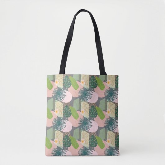 Modern Abstract tropisch patroon Tote Bag (Voorkant)