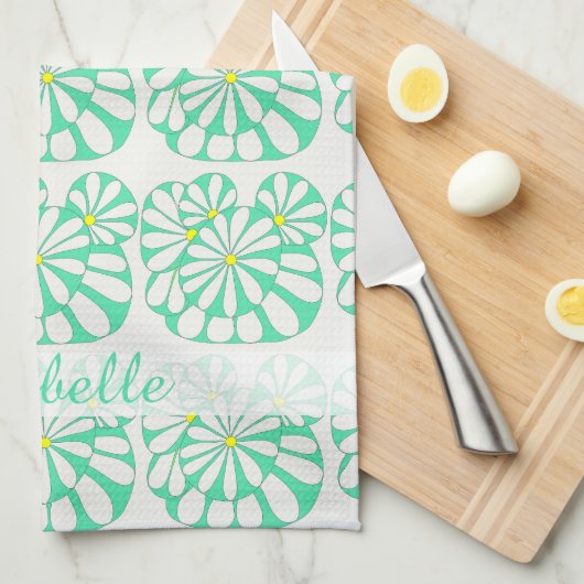 Modern Abstract ventilatorpatroon | Keukenhanddoek (Quarter Fold)