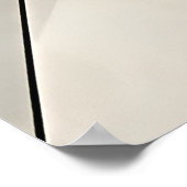 Modern Abstract Verbrand Oranje Accent Poster (Hoek)