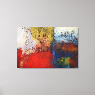 Modern Abstract verf omwikkeld canvas - 2 canvasse