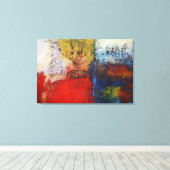 Modern Abstract verf omwikkeld canvas - 2 canvasse Afdruk (Insitu (Houten vloer))