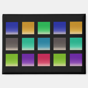 Modern Abstract Vierkant Patroon Magneet