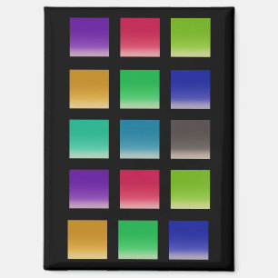 Modern Abstract Vierkant Patroon Magneet