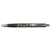 Modern Abstract Vierkant Patroon Pen (Achterkant)