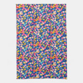 Modern Abstract vierkant patroon Theedoek (Verticaal)