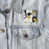 Modern Abstract Vierkante Button 5,1 Cm (In situ)