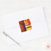 Modern Abstract Vierkante Sticker (Envelop)