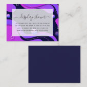 Modern Abstract virtueel Vrijgezellenfeest Informatiekaartje (Voorkant / Achterkant)