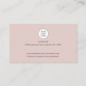 Modern abstract visitekaartje met QR-code & logo (Achterkant)