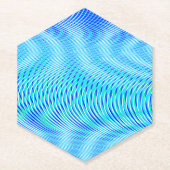 Modern Abstract water Summer Psychedelic Trippy Kartonnen Onderzetters (Voorkant)