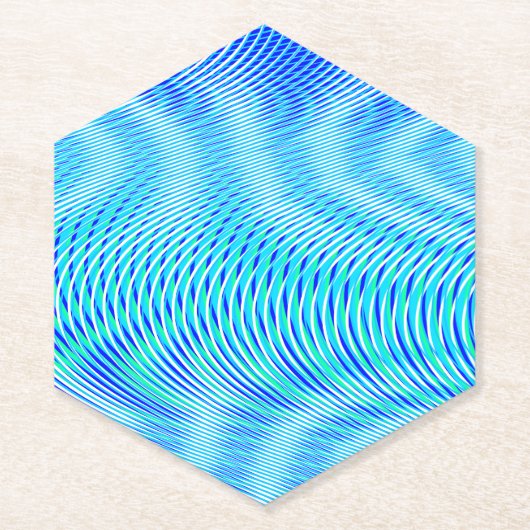 Modern Abstract water Summer Psychedelic Trippy Kartonnen Onderzetters (Voorkant)