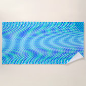 Modern Abstract water Summer Psychedelic Trippy Strandlaken (Voorkant)