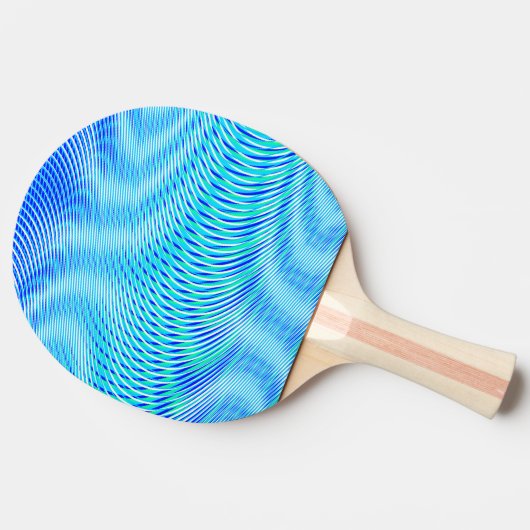 Modern Abstract water Summer Psychedelic Trippy Tafeltennisbatje (Zijkant)