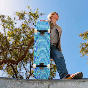 Modern Abstract Water Zomer Psybient Trippy Persoonlijk Skateboard