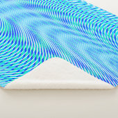 Modern Abstract Water Zomer Psychedelisch Trippy Sherpa Deken (3/4)