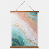 Modern Abstract Watercolor Wall Art Hangend Wandkleed (Voorkant)