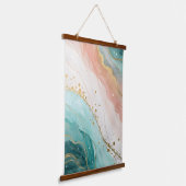 Modern Abstract Watercolor Wall Art Hangend Wandkleed (Gebogen)