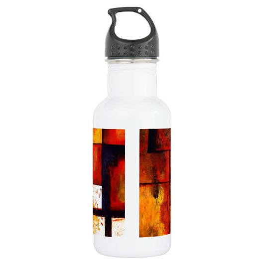 Modern Abstract Waterfles (Achterkant)